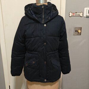 Hollister, Pacific Coast, Women's Navy Blue Winter Jacket, Size Medium.